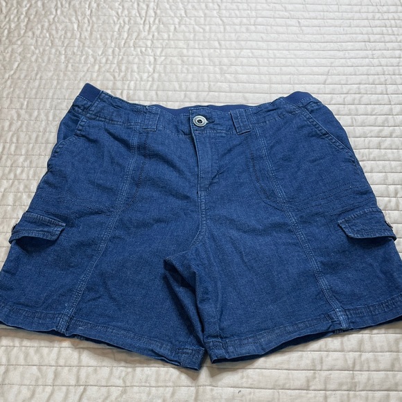 Style & Co. Pants - STYLE & CO. Women's Casual Blue Jean Cargo Shorts SIZE 8 PARTIAL ELASTIC WAIST
